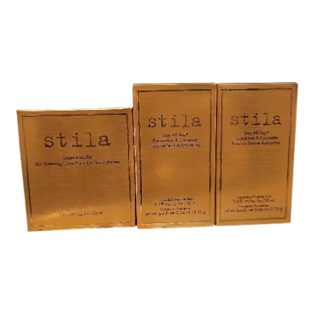STILA Make Up Bundle 3 Pcs Foundation Concealer Different Shades
